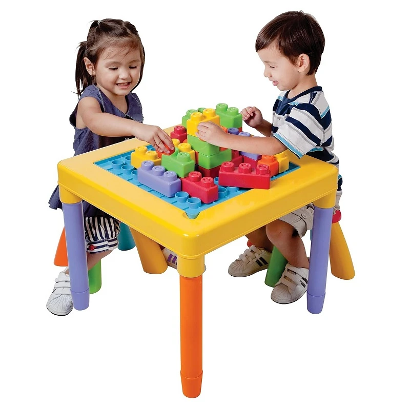 Маса за игра с 2 столчета и тухлички 2в1, Play Go My Table Play